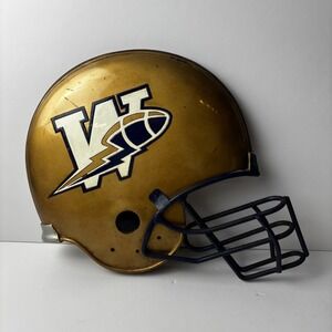 Vintage Winnipeg Blue Bombers Cfl Football Helmet Wall Plaque 9.5" Heavy Rare 3D